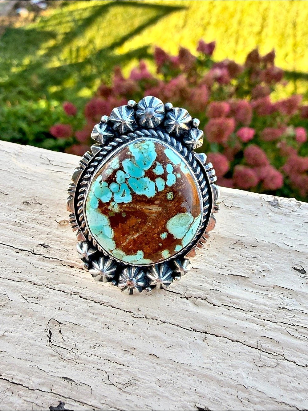 Native- Mine 8 turquoise ring